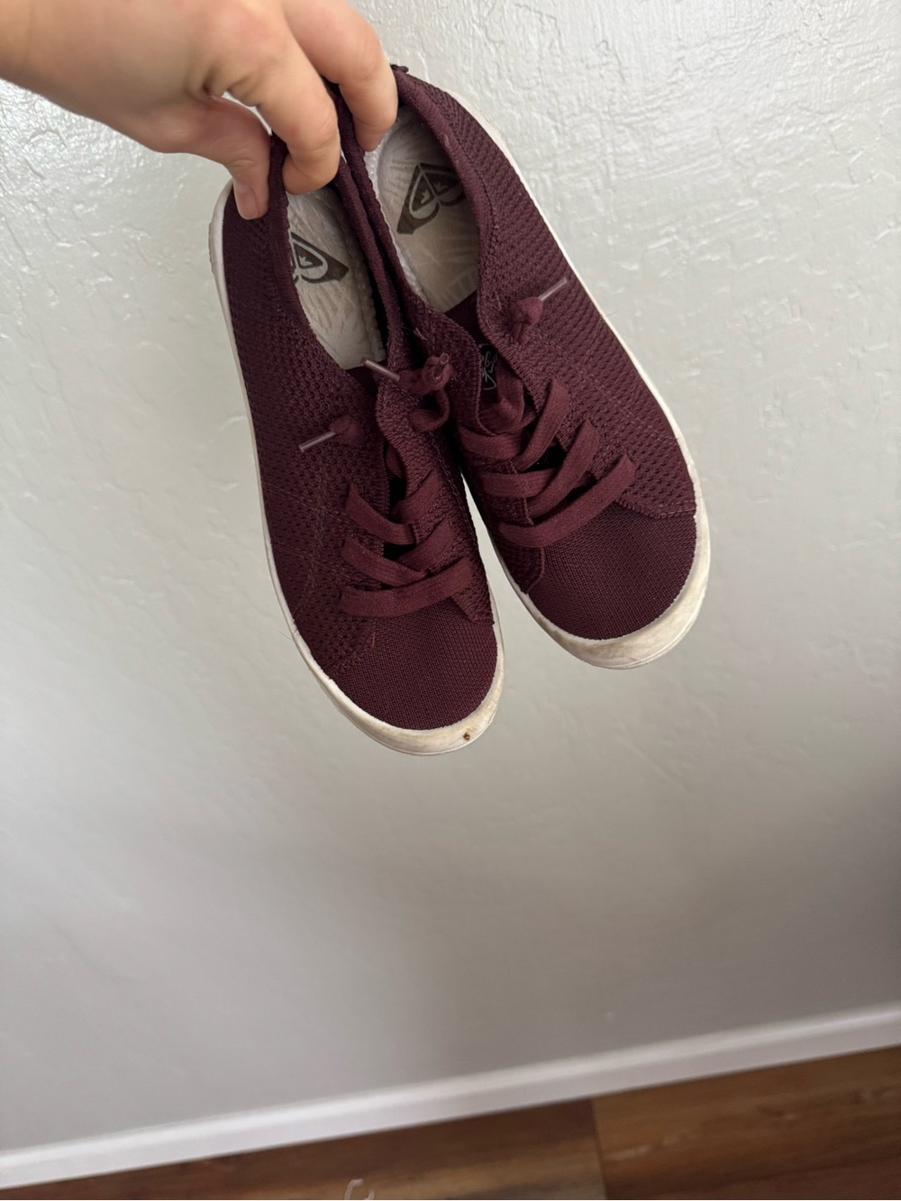 Roxy Women's Knit Sneakers in Deep Wine